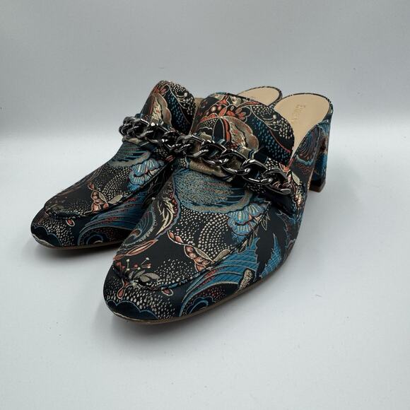 Enzo Angiolini Gilian Women Round Toe Multi Color Mules Sz 8M - Picture 1 of 7